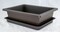 Rectangular Plastic Bonsai Training Pot + Tray Set 10"x 7.5"x 3" - Dark Brown